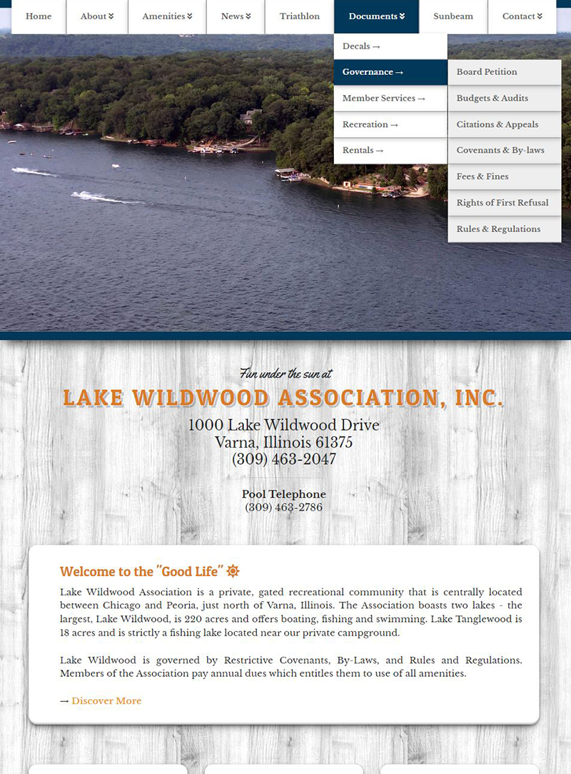 lake-wildwood.com/ website image homepage